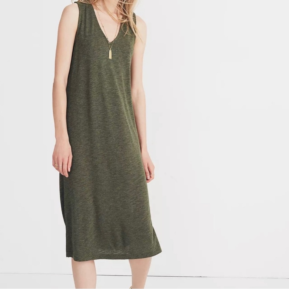 Madewell V-Neck Jersey Tank Dress